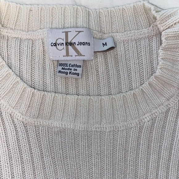 90’s Calvin Klein Jeans embroidered ribbed sweater - Picture 4 of 4